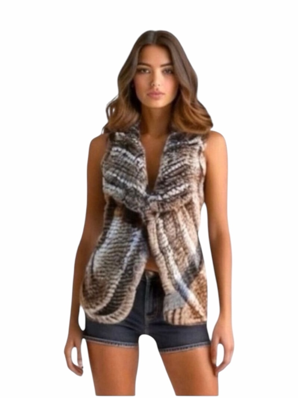 Johnston & Murphy Faux Fur Vest Women’s Size Small Super Soft and Luxurious!